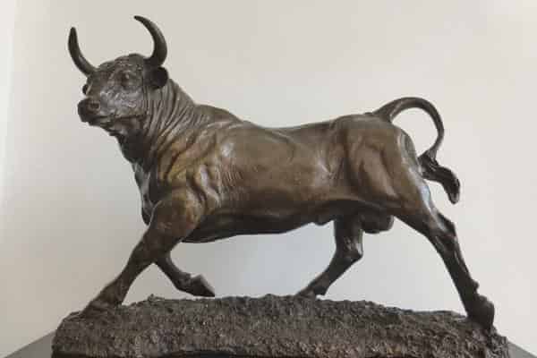 A. Louis Barye „Stier“, Bronze
