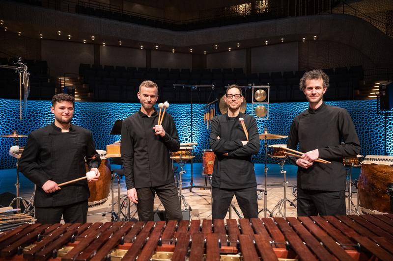 Elbtonal Percussion stehen am 27. Juni auf der Stadttheater Bühne