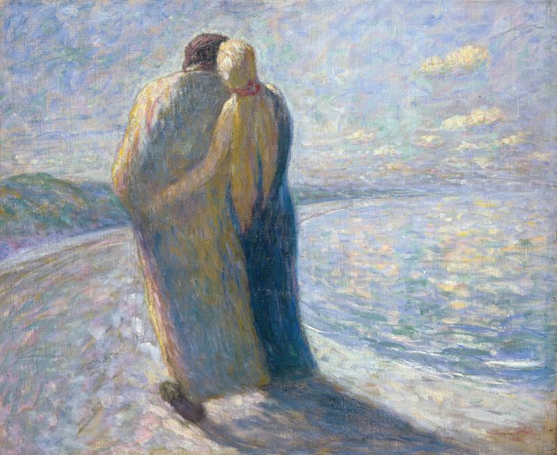 Emil Nolde, Zwei am Meeresstrand, 1903, Öl auf Leinwand, 73,5 x 88,5 cm, Nolde Stiftung Seebüll