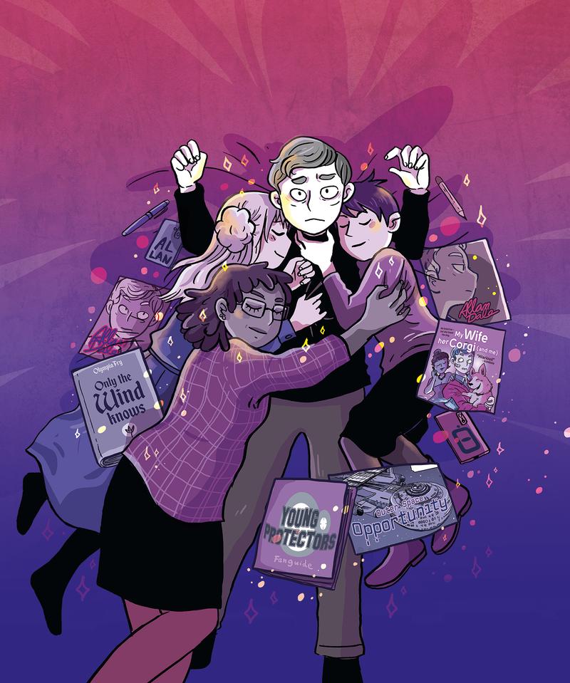Endzeit Cover Illustration (ohne Typo), Olivia Vieweg, 2018