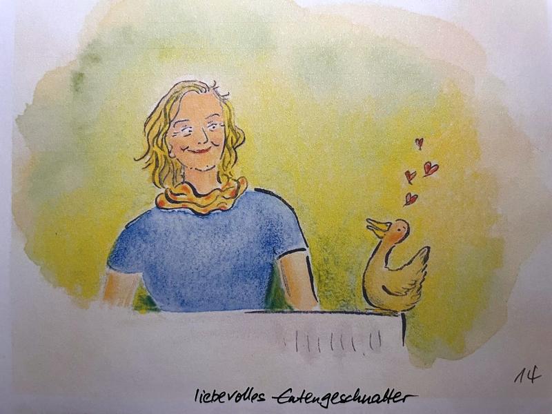 Der Illustrator Matthias Ose hat Enten gezeichnet