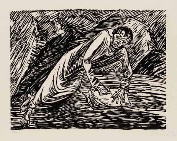 Ernst Barlach, Schreibender Prophet (Johannes auf Patmos),1920