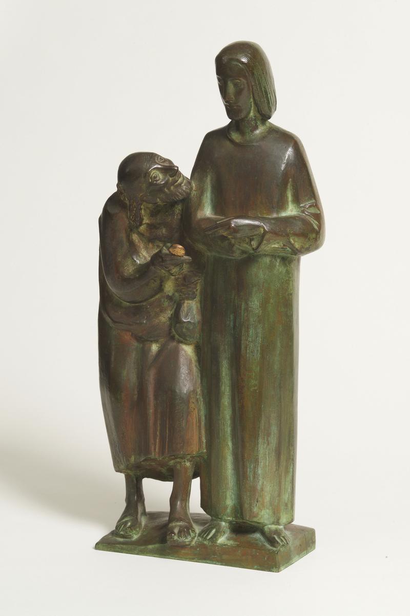 Fried Heuler, Der Zinsgroschen, 1951, Bronze, Höhe_ 46 cm