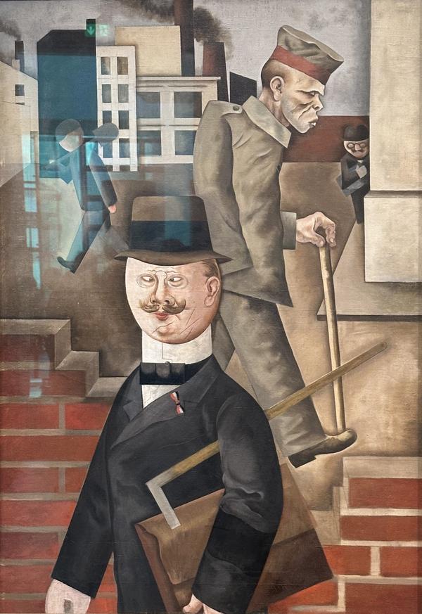 George Grosz: Grauer Tag (1921), Öl auf Leinwand