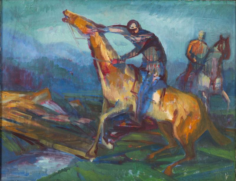 Georg Greve-Lindau: Reiter am Fluss, o. J.