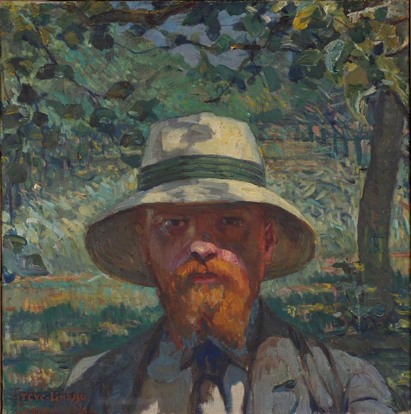 Georg Greve-Lindau: Selbstbildnis, Florenz 1913