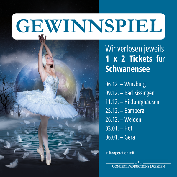 Gewinnspiel für Karten für das Ballett „Schwanensee“