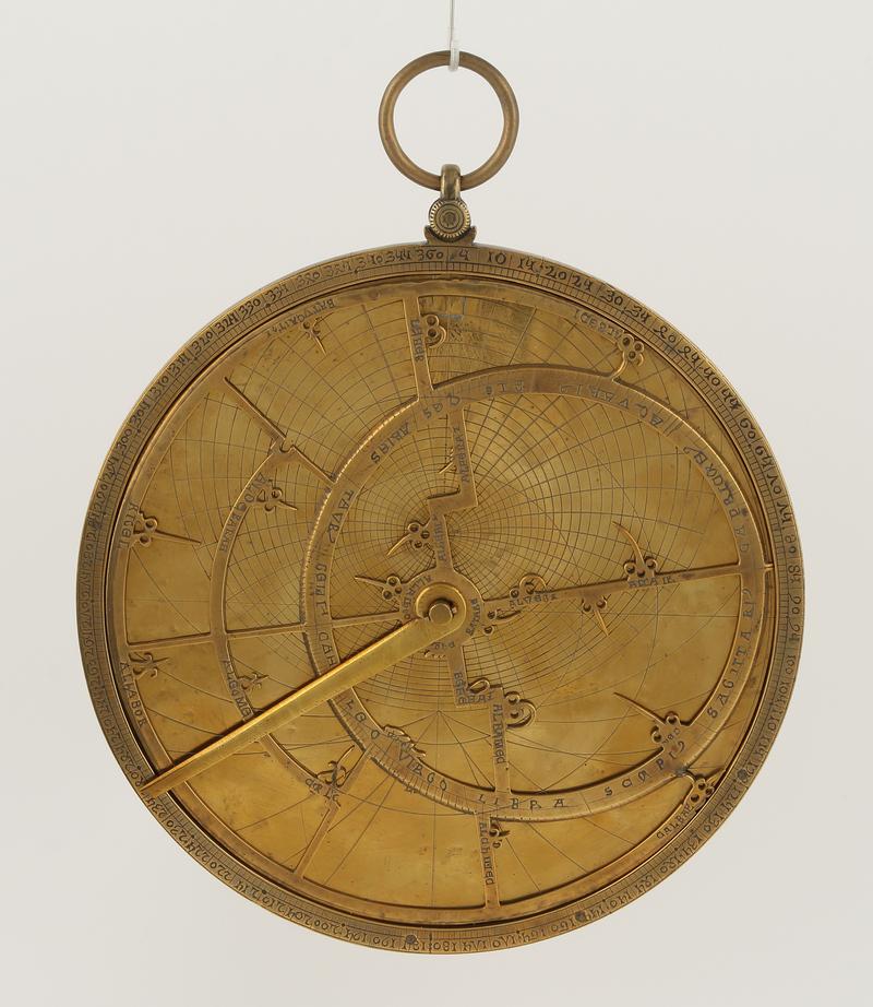 Astrolab aus dem 14. Jahrhundert, Messing, Durchmesser 17 cm