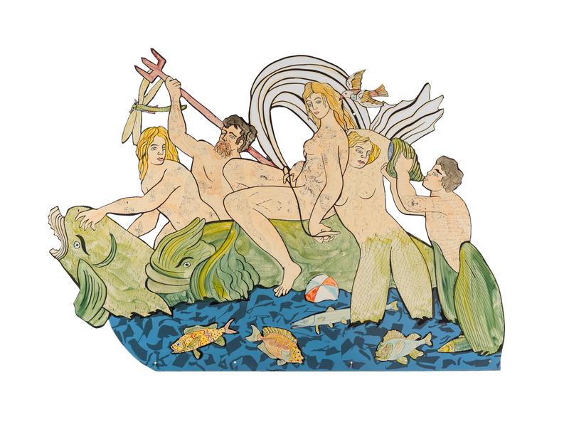 Moritz Götze: Die Anreise der Venus, Emaille-Malerei, 2025