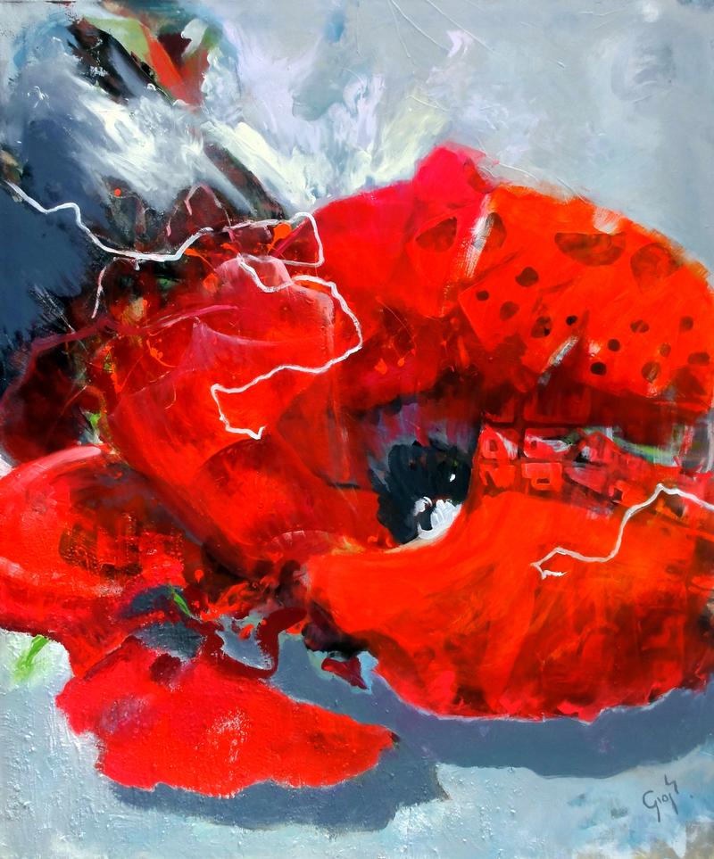 Edith Gross: Rote Blühte