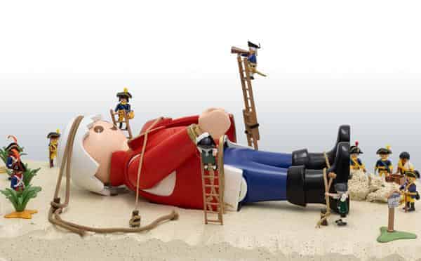 Gulliver in Liliput