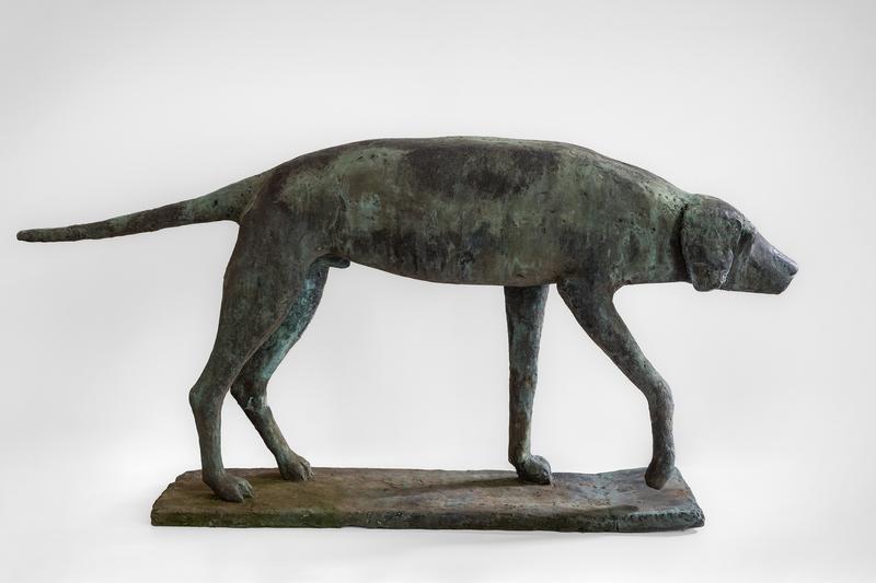 Hund, 1934 Bronze, Höhe 54 cm