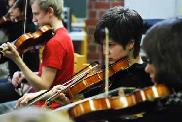 Proben des Jugendsymphonieorchesters Oberfranken