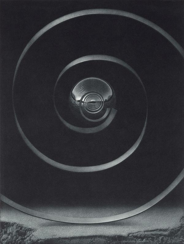 Guntars Sietinš (*1962) Riga/Lettland Levitacija XVII / Bezgaliba Mezzotinto, 30 × 40 cm, auf Zerkall-Bütten