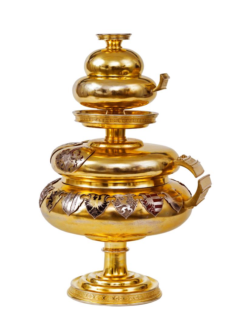 Wenzel Jamnitzer: Ernestinischer Willkomm, 1541 Silber, vergoldet, emailliert