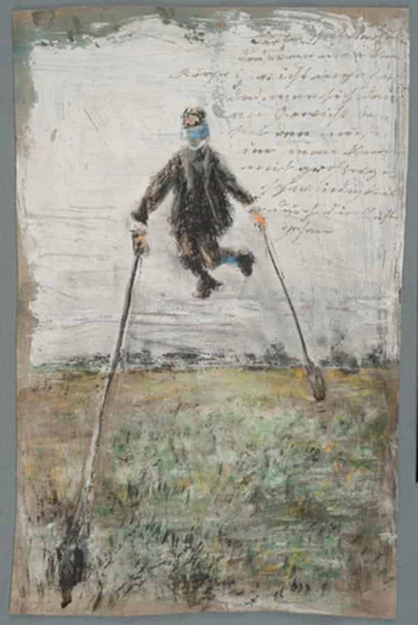 Josef Forster, Selbstporträt [Stelzenmann], 1916-1921, Inv.Nr. 4494
