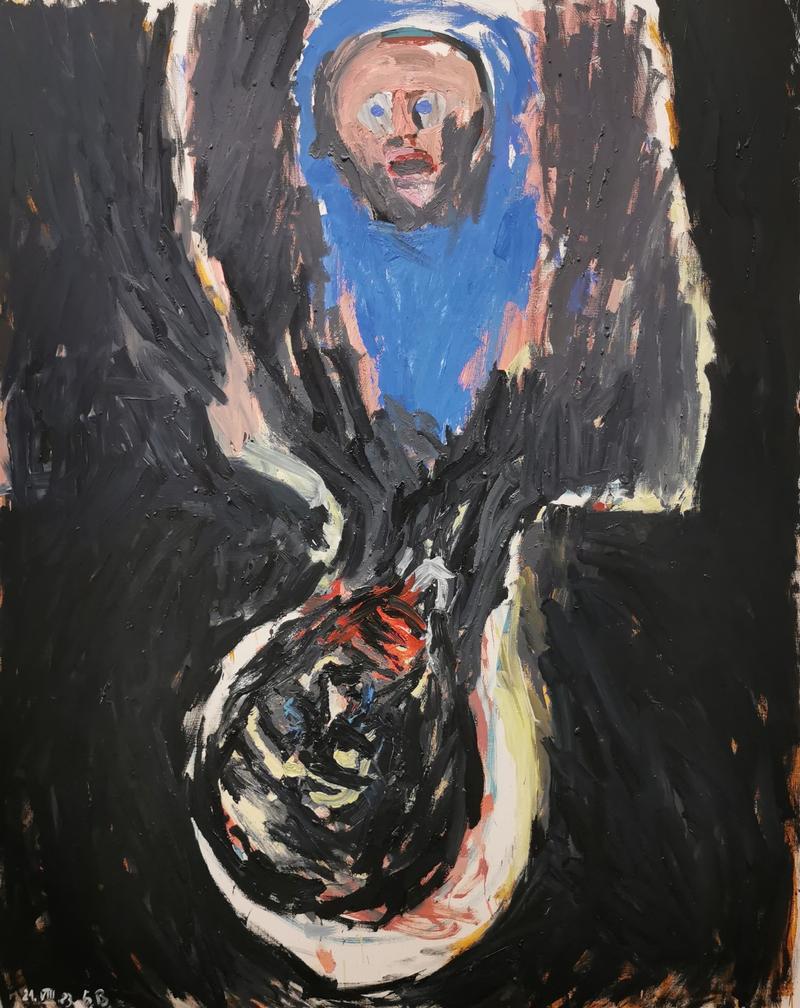 Georg Baselitz: Edvards Geist, 1983, Öl auf Leinwand