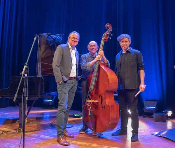 Die Initiatoren von links nach rechts: Bernhard Pichl (Pianist), Rudi Engel (Jazz-Bassist), Florian Kettler (Drummer)