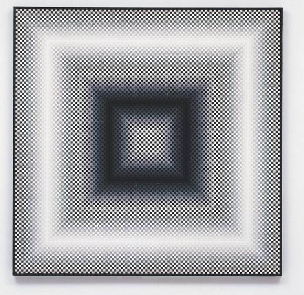 Karl Gerstner, Project for the Optical Torture Room , 1956, Vinyl auf Isorel, 120 x 120 cm, Sammlung Würth, Inv. 2627