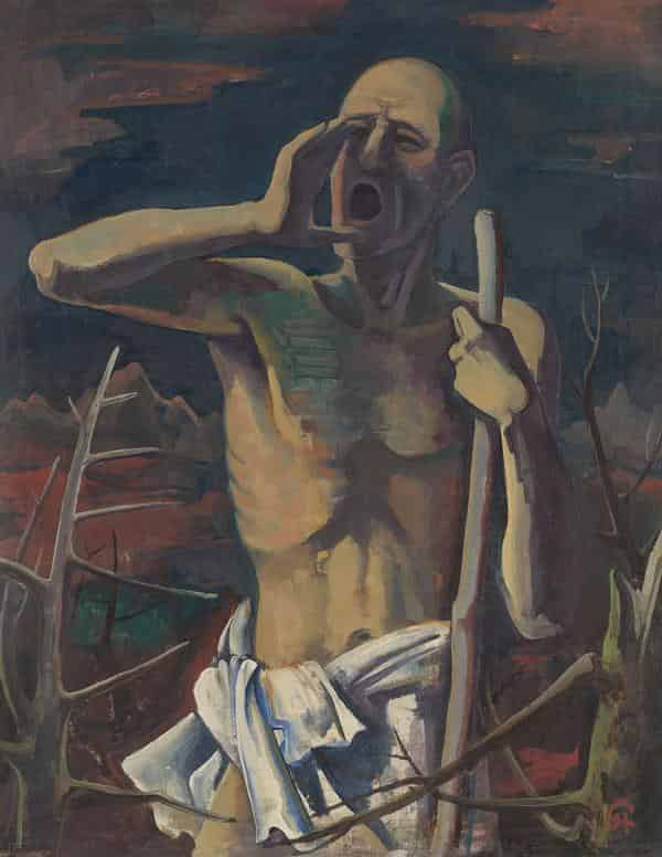 Karl Hofer, Der Rufer, 1938, Öl auf Leinwand, 112,5 x 88,5 cm