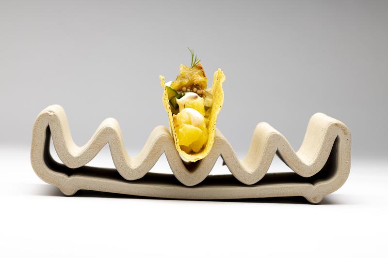 Radiant Serving – Kerami Grill: German Taco, Jerôme Dutka, keramischer 3D-Druck
