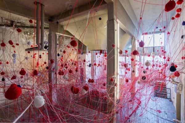 Ausstellung "Wollfront" im Kesselhaus Bamberg aus dem Jahr 2015, Sebastian Giusani, Daniel Man