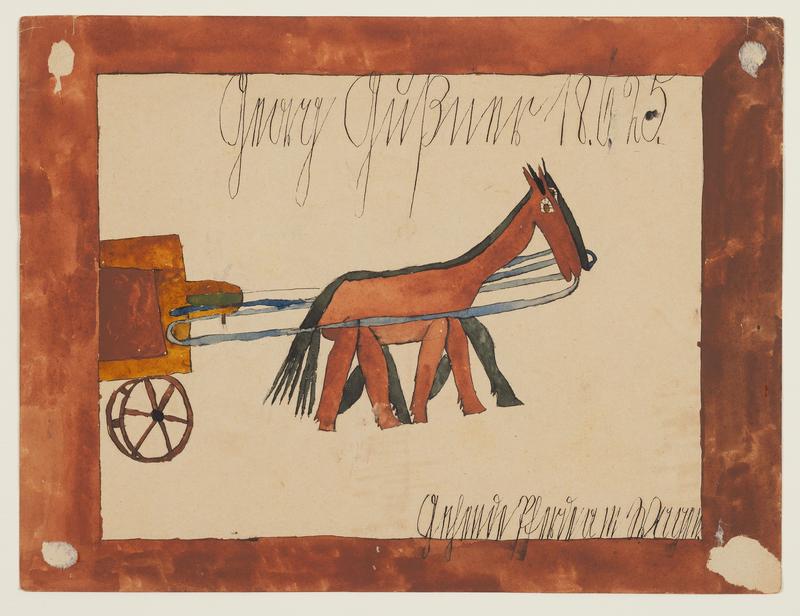 Kinderzeichnung, Schulmuseum Nürnberg, Sammlung Wilhelm Daiber, 1920er Jahre