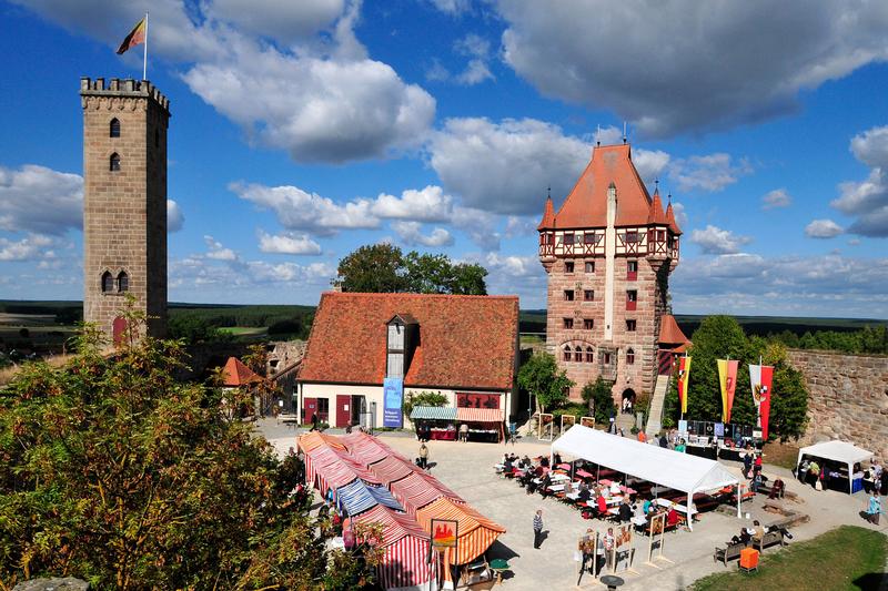 Am 14. September findet das Klöppelfest auf Burg Abenberg statt