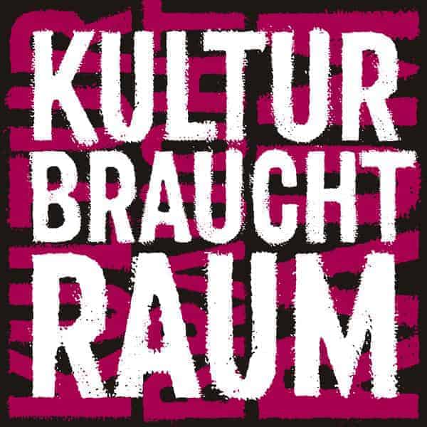 Aufkleber Kultur braucht Raum