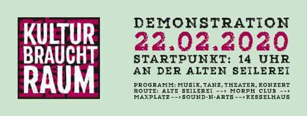 Informationen zur Demo "Kultur braucht Raum"
