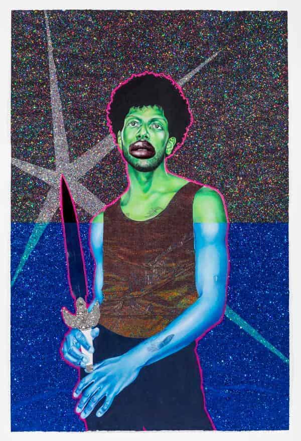 Self Portrait with Lissa´s Sword, 2021