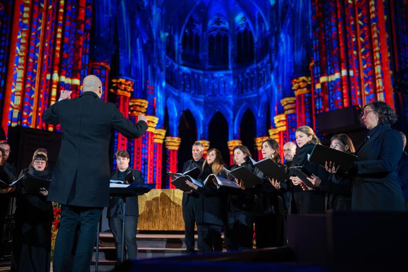Die Lorenzkirche wird bei der Lichtshow LUMINISCENE zur immersiven Bühne