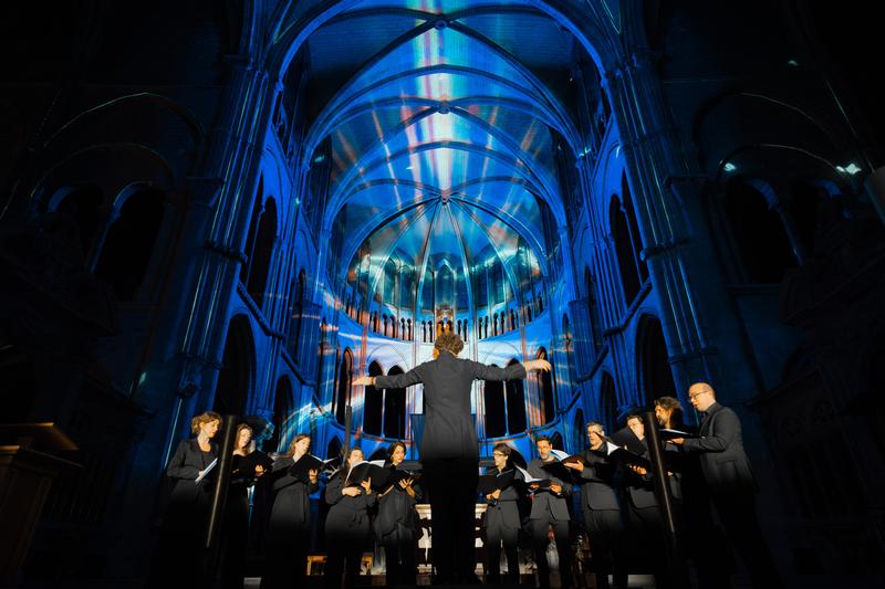 Die Lorenzkirche wird bei der Lichtshow LUMINISCENE zur immersiven Bühne