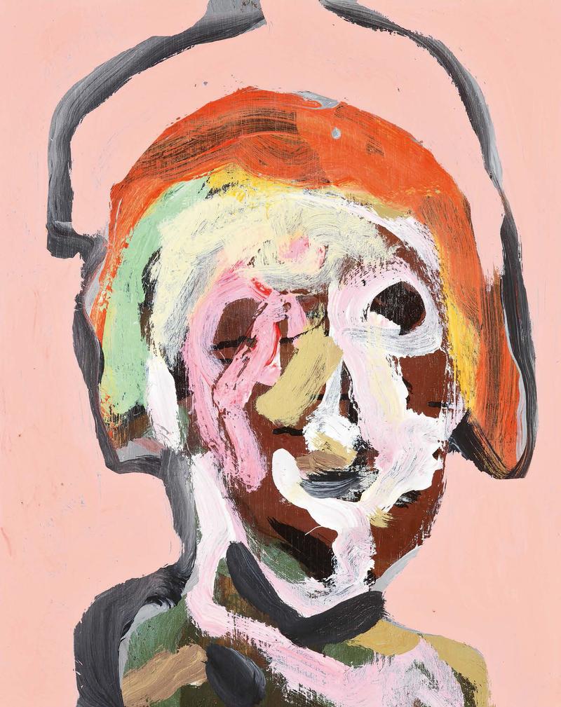 Martin Furtwängler, „Da ‚GG‘“, 2017, Acryl auf Holz