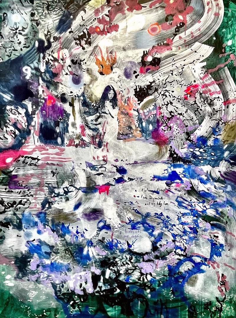 Miriam Vlaming, „Baby it’s me again“, 2023, 160 x 120 cm, Eitempera auf Leinwand