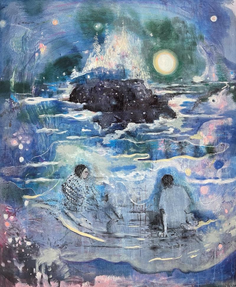 Miriam Vlaming, &bdquo;Beyond Eden&ldquo;, 2024, 120 x 100 cm, Eitempera auf Leinwand