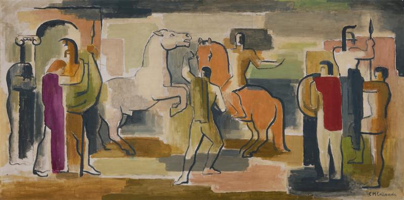 Constantin von Mitschke-Collande, Hektors Abschied, 1954, Sammlung Kunstvilla