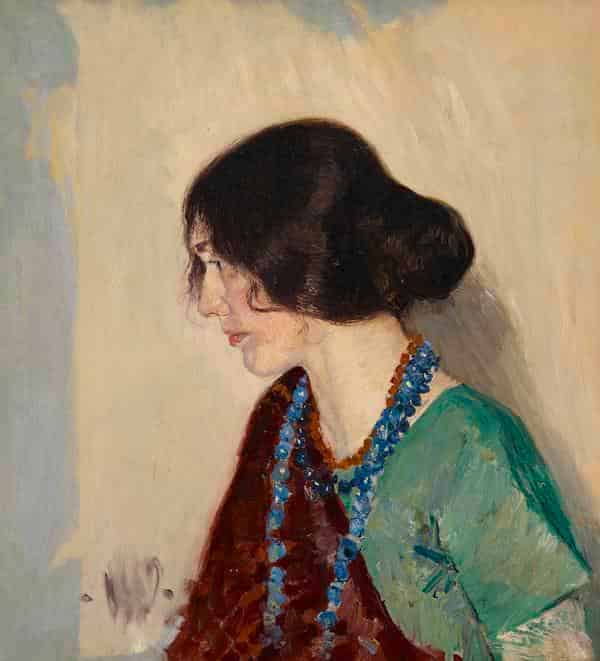 Ophey, Walter, Bernhardine Bornemann im Kostüm, 1906-1907 