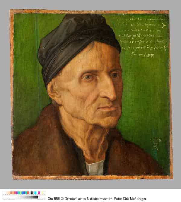 Bildnis des Nürnberger Malers Michael Wolgemut von Albrecht Dürer
