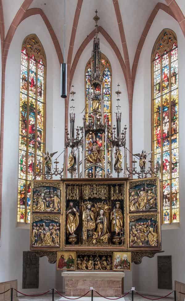 Hochaltar der Schwabacher Stadtkirche aus der Werkstatt von Michael Wolgemut