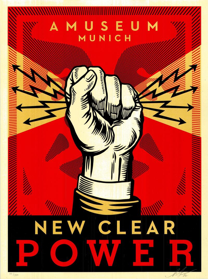 Shepard Fairey: New clear power, 2022, Offset Lithographie