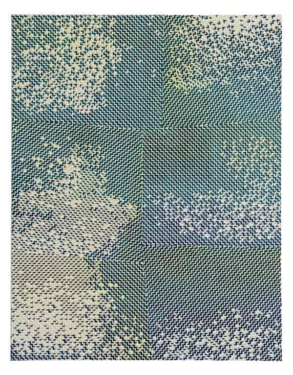 Toulu Hassani: Ohne Titel (2021), Feinminenstift und Öl auf Leinwand, 60 x 47 cm 