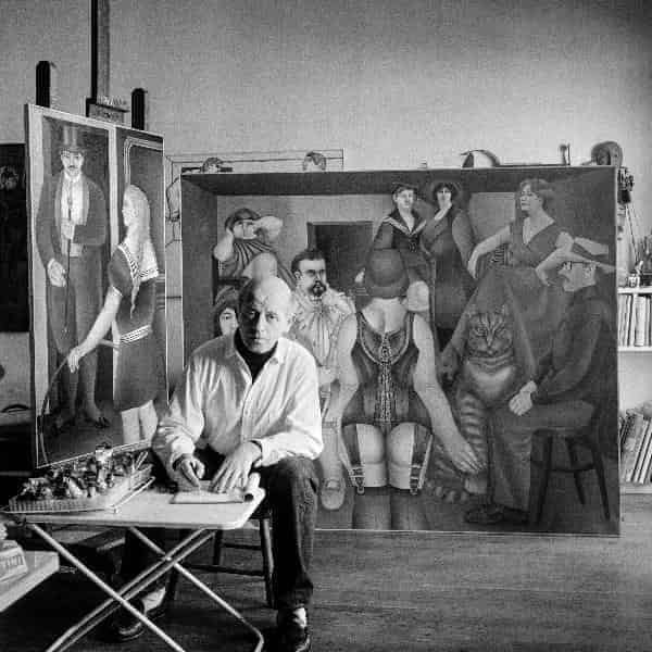 Evelyn Hofer, "Richard Lindner at his Studio", New York, 1950s 