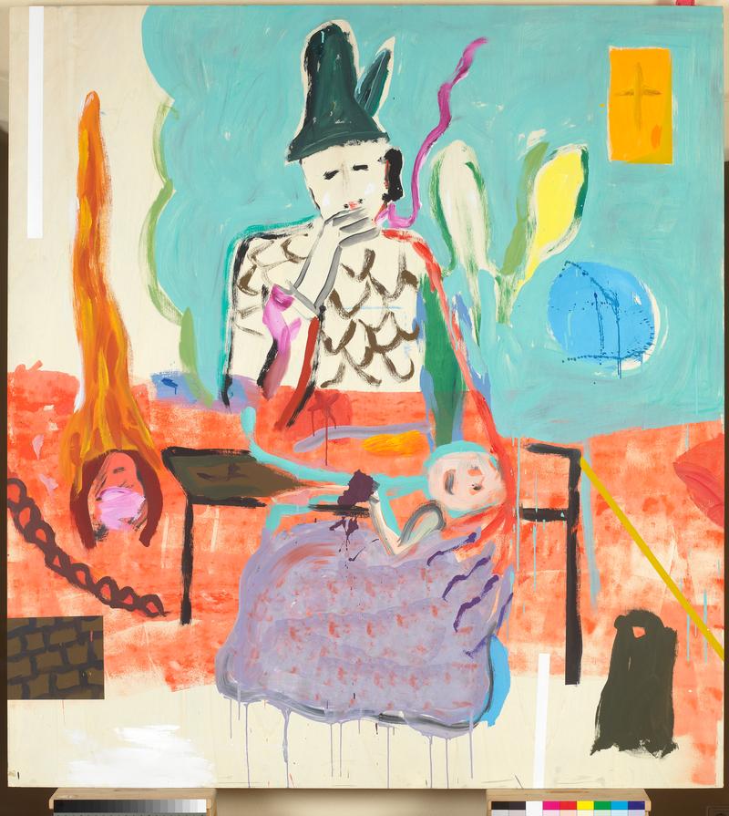 Martin Furtwängler, Ohne Titel, 2025, Öl auf Holz