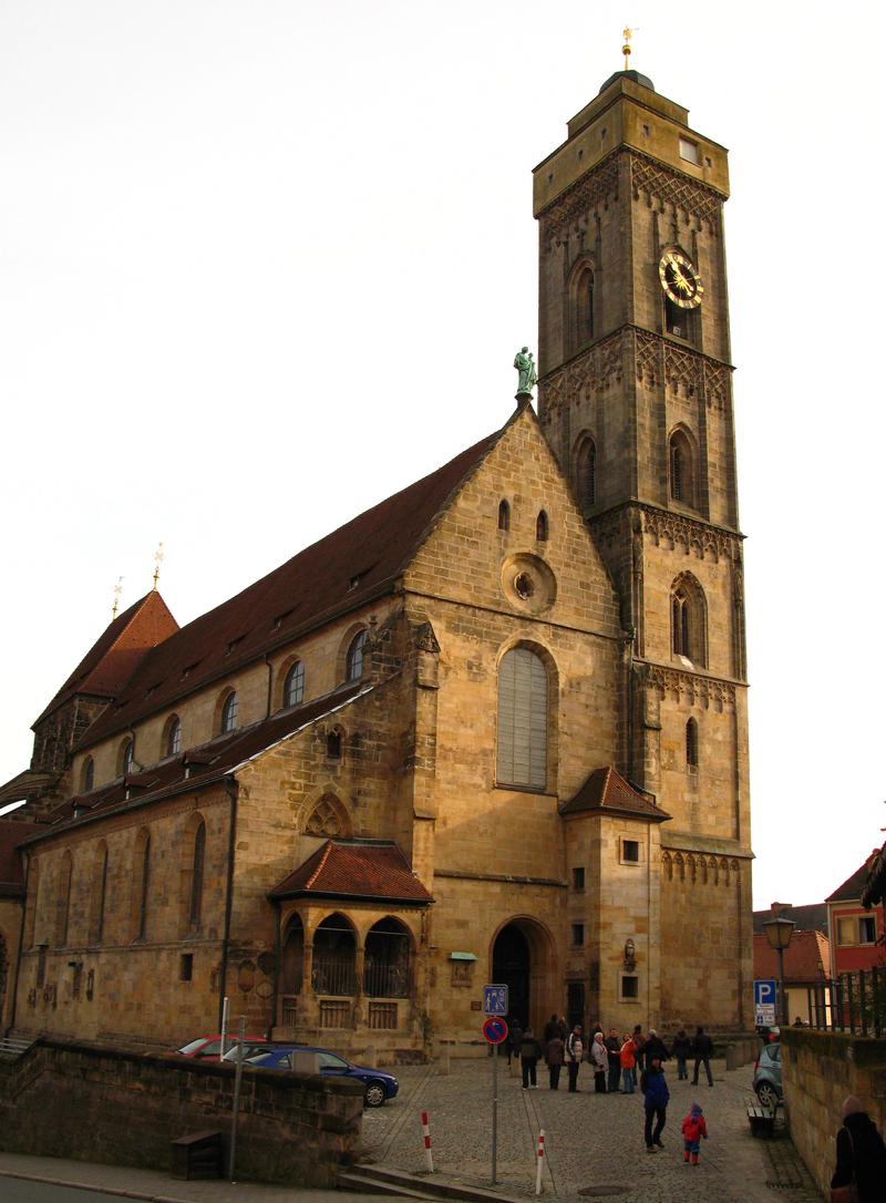 Die &bdquo;Obere Pfarre&ldquo; in Bamberg von au&szlig;en