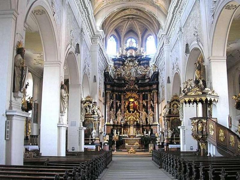 Innenansicht der „Oberen Pfarre“ in Bamberg