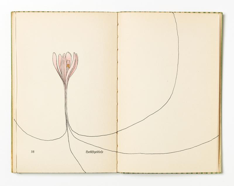 Ohne Titel, 2018, Tusche und Nylonfaden, Inselbücherei Nr. 281, 18,5 x 24,1 x 1,5 cm