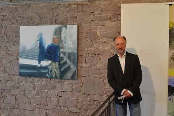Bernd Liebisch gewann 2020 den Kunstpreis der Stadt Marktheidenfeld mit seinem Werk „Gleiszugang“. Die aktuelle Kunstpreis-Ausstellung ist bis 8. Januar 2023 zu sehen.