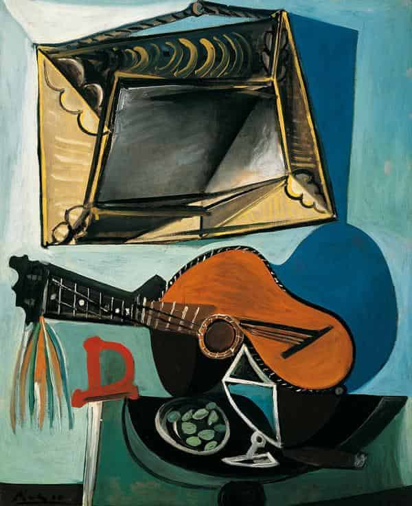 Pablo Picasso: Stillleben mit Gitarre, 1942, Öl auf Leinwand