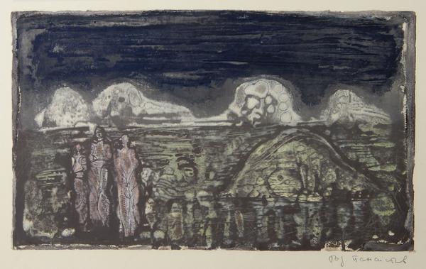 Todor Panayotov, [Erde], o.J., Aquatinta & Reservage, 355 × 597 mm, Inv. Nr. BG-2024.0180/Panayotov_T 